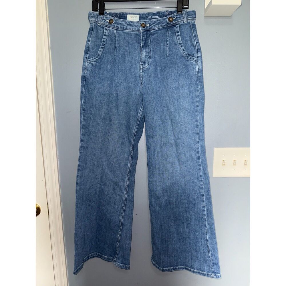 Anthropologie · Pilcro Tower Flare Mid-Rise Jeans | Size 29 | Premium Denim